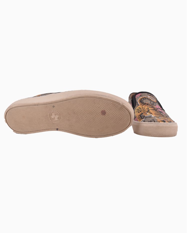 Slip On Gucci Monograma Tiger Rosa Feminino